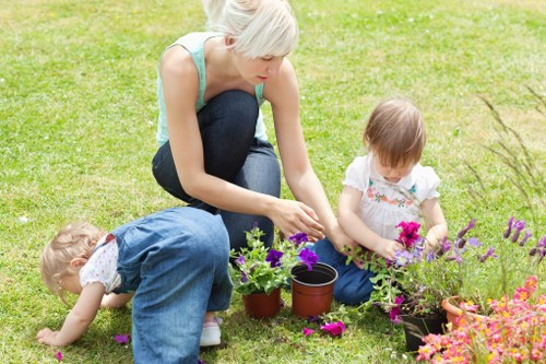 Investigator taking photos of garden beds for complaint review